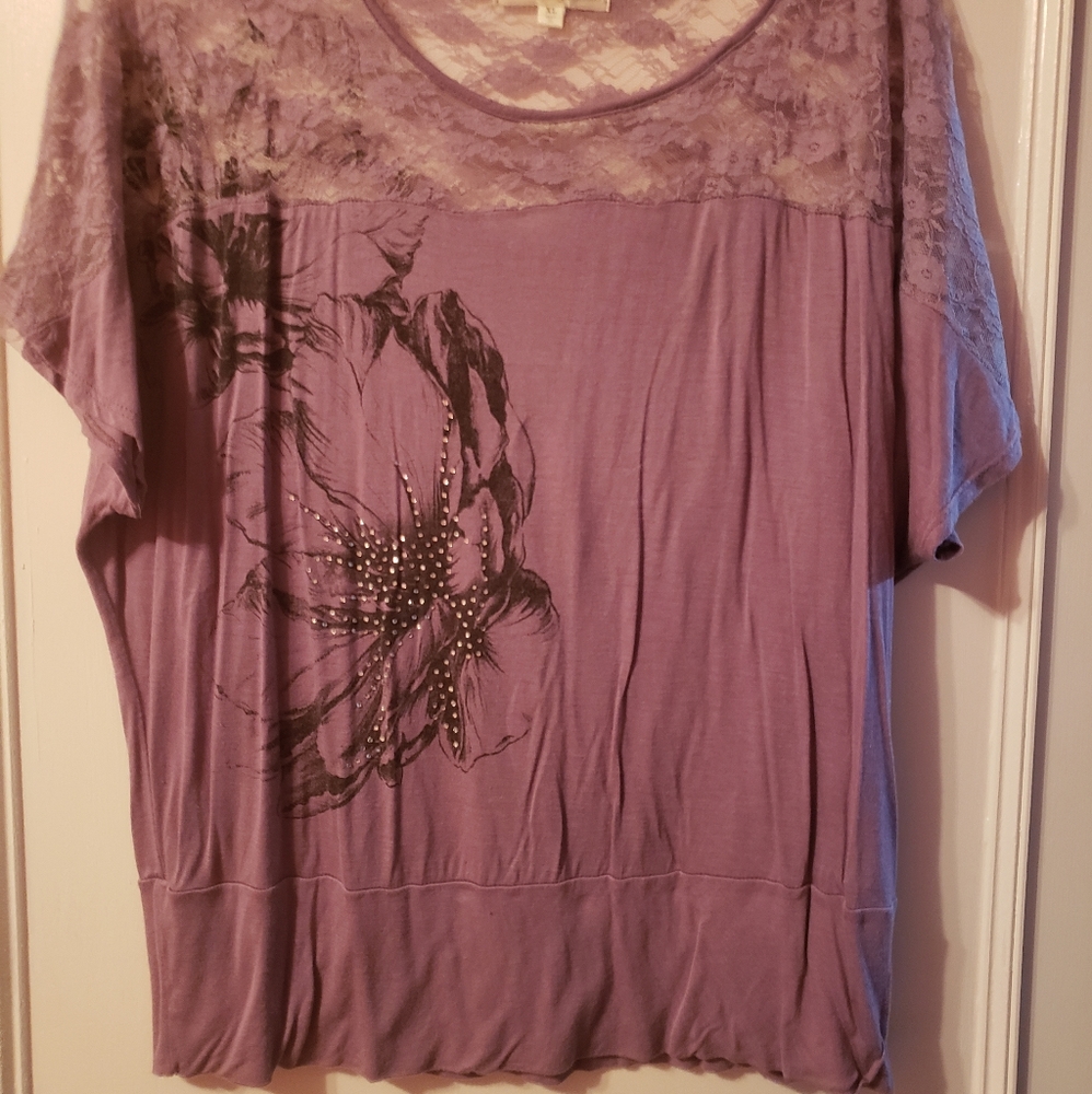 Light purple with large flower design